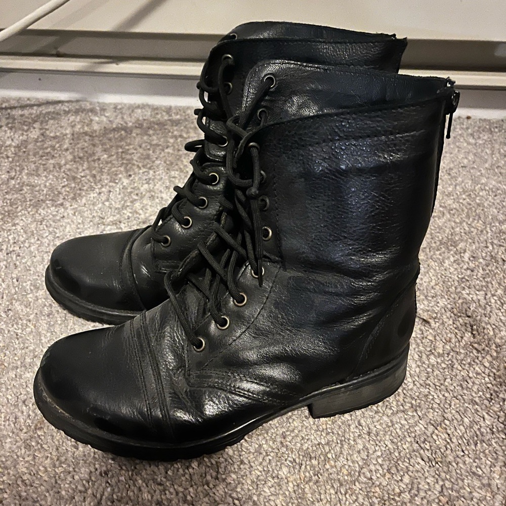 Women’s Steve Madden combat boots - size 10